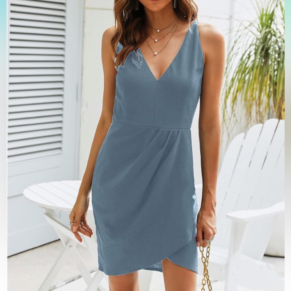 🛍️Bodycon V neck Dress